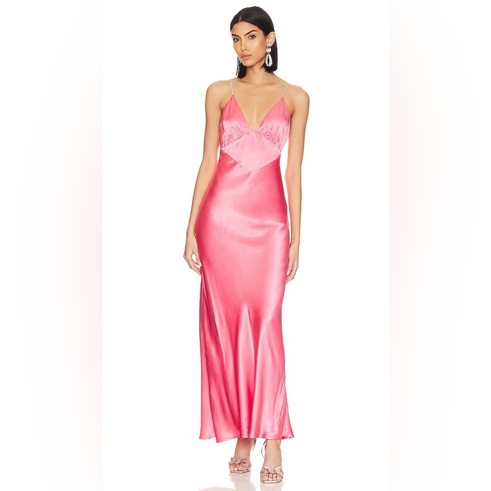 Bardot Diamonte Dress - Melon | currently on Revolve